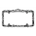 Cruiser Accessories Cruiser Accessories 22635 Princess License Plate Frame; Chrome With Black 22635